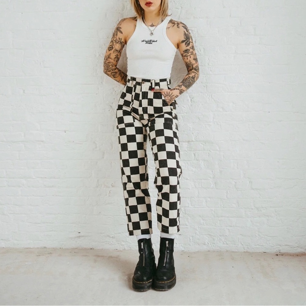 P & Co checkered pants